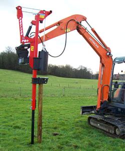 mini digger post knocker hire|hydraulic post knocker for sale.